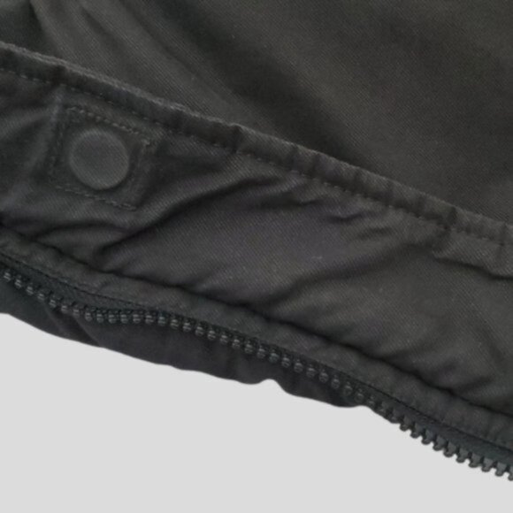 Black Mid Length Parka Coat with Interior Fur Lining - Picture 8 of 16